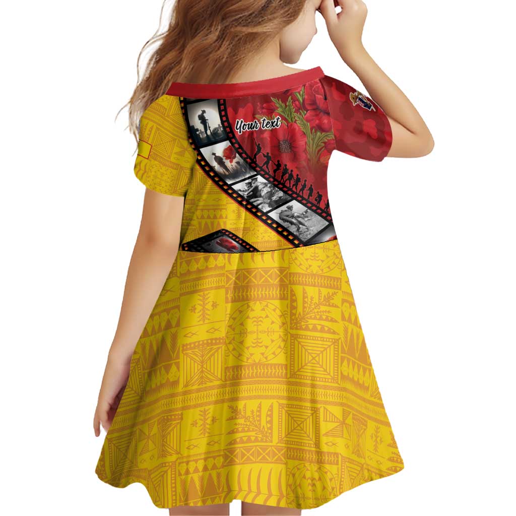 Personalised Niue ANZAC 1915-2026 Filmstrip Family Matching Tank Maxi Dress and Hawaiian Shirt Lest We Forget 25 April LT9 - Polynesian Pride