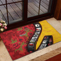 Personalised Niue ANZAC 1915-2026 Filmstrip Rubber Doormat Lest We Forget 25 April