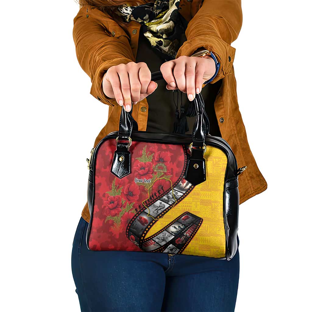 Personalised Niue ANZAC 1915-2026 Filmstrip Shoulder Handbag Lest We Forget 25 April