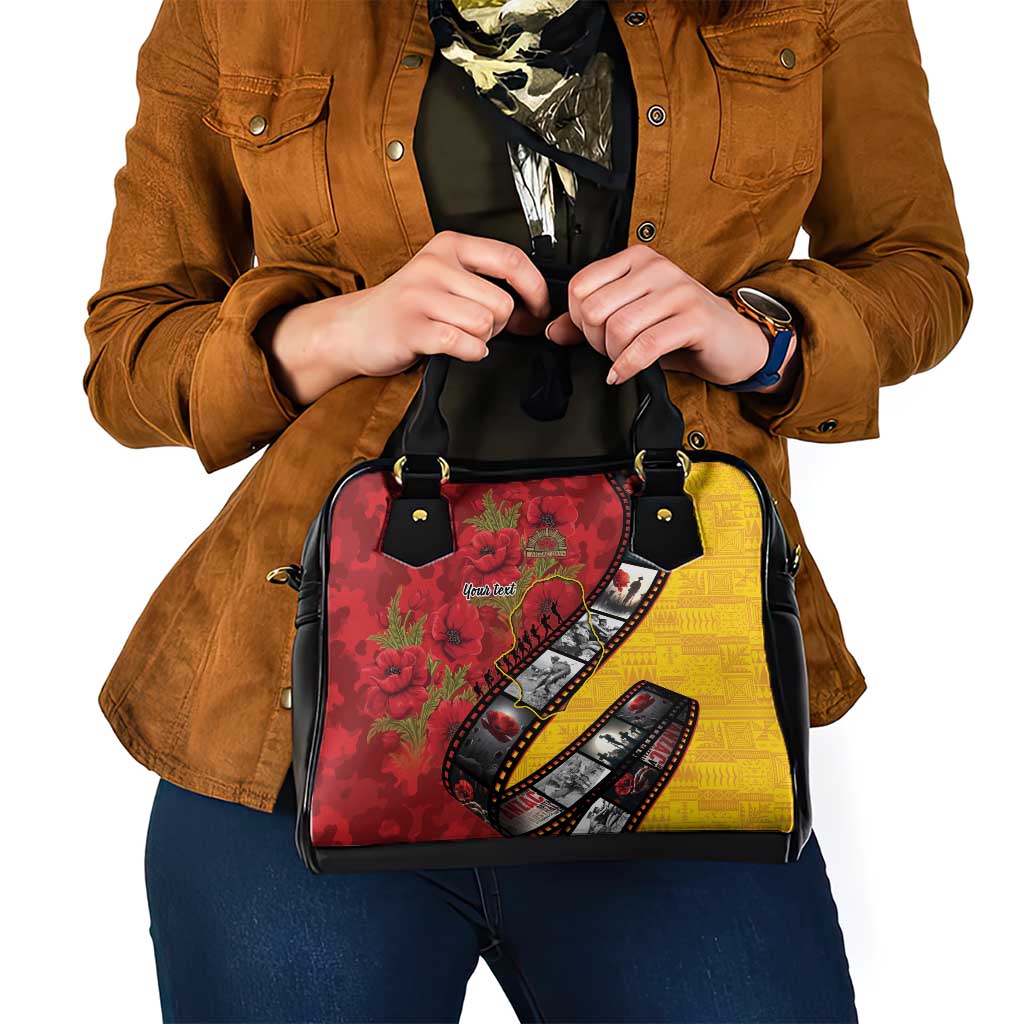 Personalised Niue ANZAC 1915-2026 Filmstrip Shoulder Handbag Lest We Forget 25 April