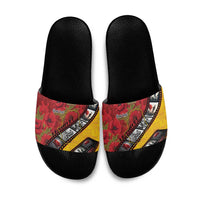 Personalised Niue ANZAC 1915-2026 Filmstrip Slide Sandals Lest We Forget 25 April