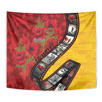 Personalised Niue ANZAC 1915-2026 Filmstrip Tapestry Lest We Forget 25 April LT9 - Polynesian Pride