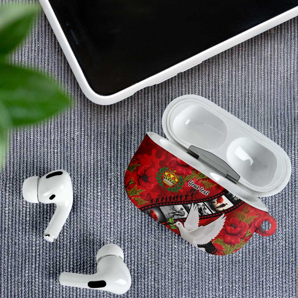 Personalised Tonga ANZAC 1915-2026 Filmstrip AirPods Case Lest We Forget 25 April LT9 - Polynesian Pride