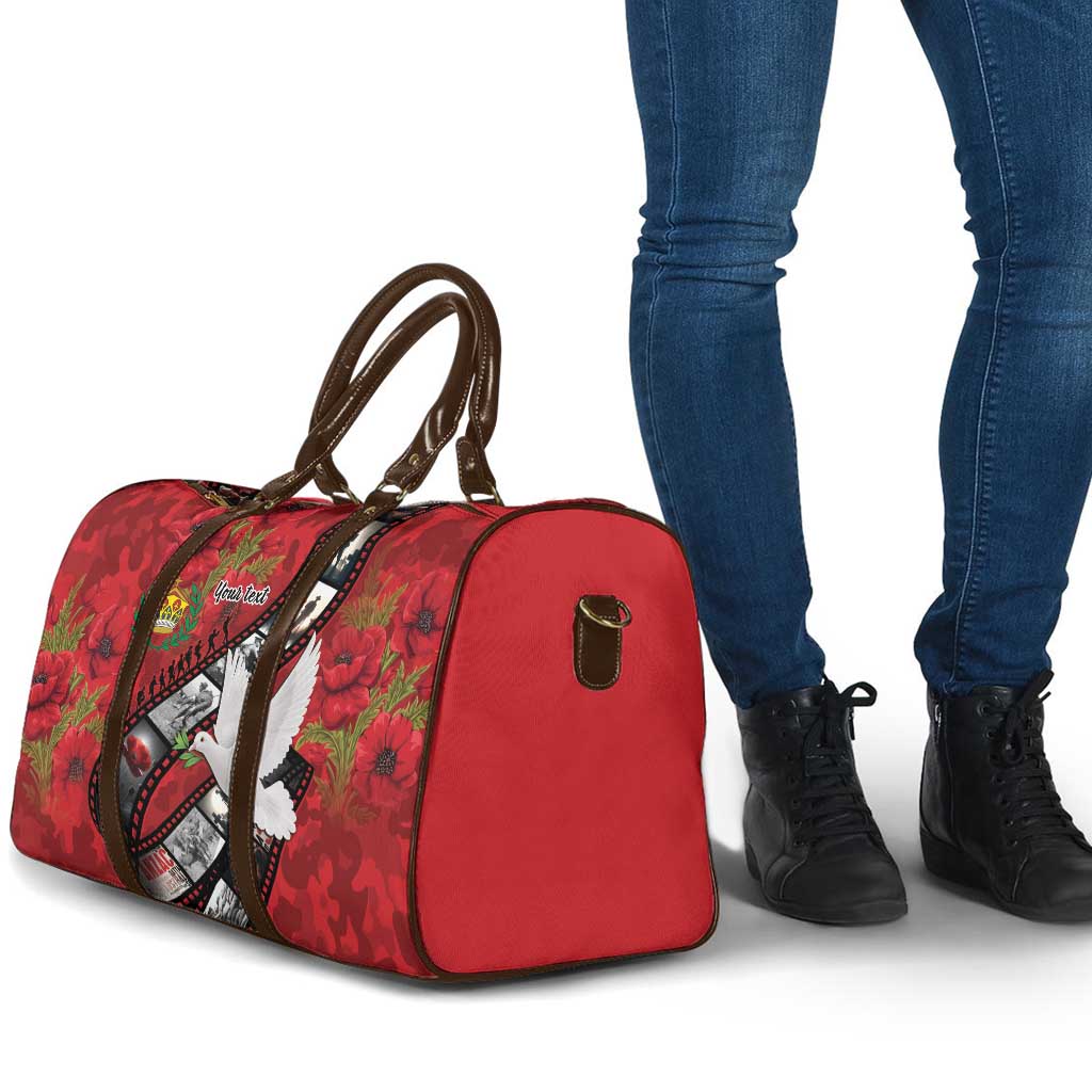 Personalised Tonga ANZAC 1915-2026 Filmstrip Travel Bag Lest We Forget 25 April