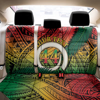 Personalised Vanuatu Yumi 44th Indipendens Dei Back Car Seat Cover Vanuatuan Broad Tusk with Polynesian Tribal LT9 - Polynesian Pride