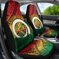 Personalised Vanuatu Yumi 44th Indipendens Dei Car Seat Cover Vanuatuan Broad Tusk with Polynesian Tribal LT9 - Polynesian Pride