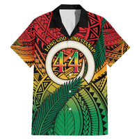 Personalised Vanuatu Yumi 44th Indipendens Dei Family Matching Mermaid Dress and Hawaiian Shirt Vanuatuan Broad Tusk with Polynesian Tribal LT9 Dad's Shirt - Short Sleeve Reggae - Polynesian Pride