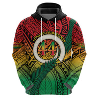 Personalised Vanuatu Yumi 44th Indipendens Dei Hoodie Vanuatuan Broad Tusk with Polynesian Tribal LT9 - Polynesian Pride