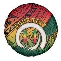 Personalised Vanuatu Yumi 44th Indipendens Dei Spare Tire Cover Vanuatuan Broad Tusk with Polynesian Tribal LT9 - Polynesian Pride