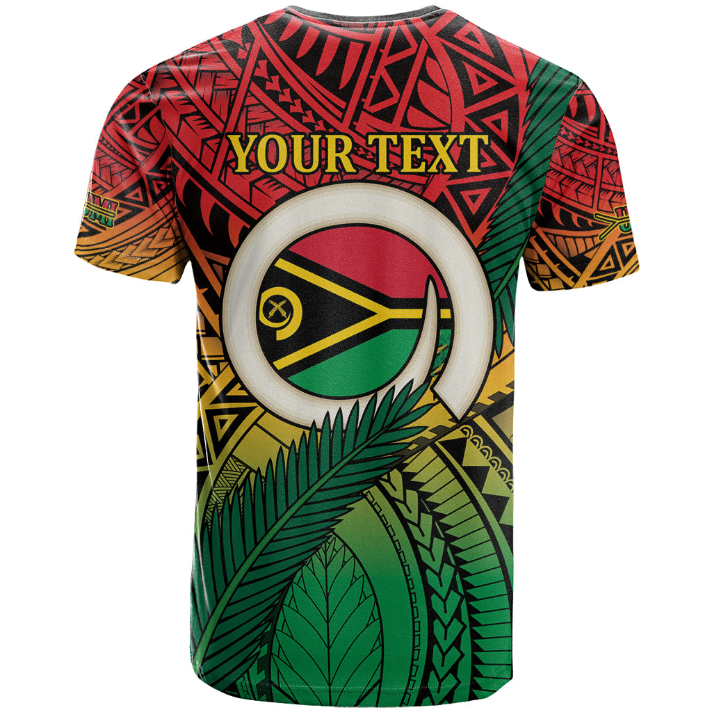 Personalised Vanuatu Yumi 44th Indipendens Dei T Shirt Vanuatuan Broad Tusk with Polynesian Tribal LT9 - Polynesian Pride