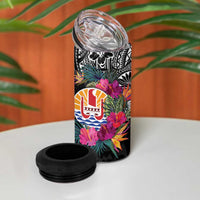 Tahiti Island 4 in 1 Can Cooler Tumbler French Polynesian Tropical LT9 - Polynesian Pride