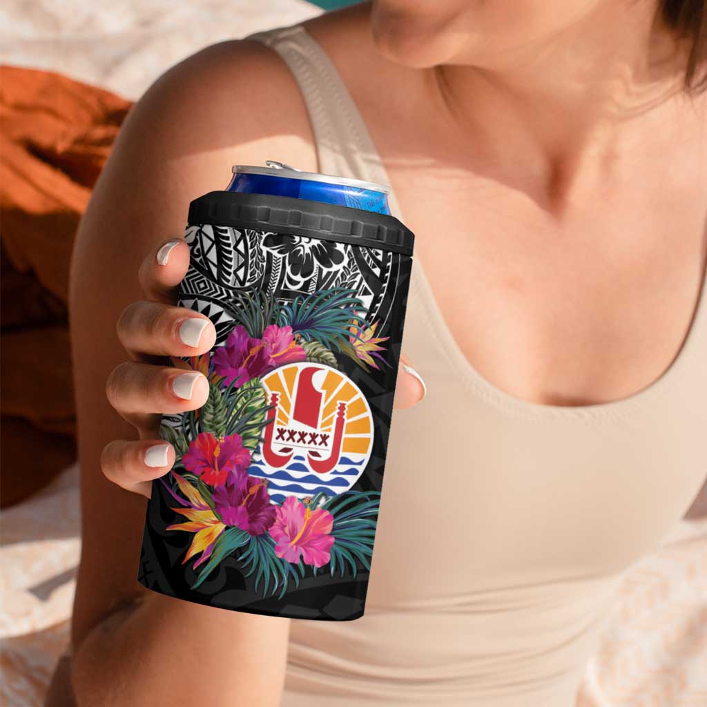 Tahiti Island 4 in 1 Can Cooler Tumbler French Polynesian Tropical LT9 - Polynesian Pride