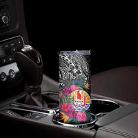 Tahiti Island Skinny Tumbler French Polynesian Tropical LT9 - Polynesian Pride