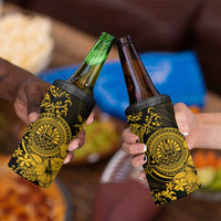 Gold Polynesian Tahiti Island 4 in 1 Can Cooler Tumbler The Wave of Water LT9 - Polynesian Pride
