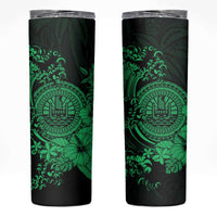 Green Polynesian Tahiti Island Skinny Tumbler The Wave of Water LT9 Green - Polynesian Pride