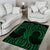 Kakariki Maori Ta Moko Poutama Art Area Rug