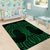 Kakariki Maori Ta Moko Poutama Art Area Rug