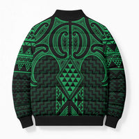 Kakariki Maori Ta Moko Poutama Art Bomber Puffer Jacket - Polynesian Pride