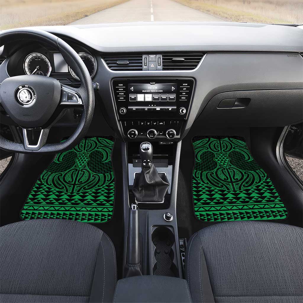 Kakariki Maori Ta Moko Poutama Art Car Mats