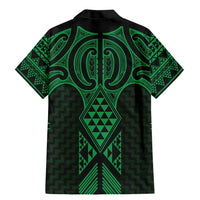 Kakariki Maori Ta Moko Poutama Art Family Matching Mermaid Dress and Hawaiian Shirt LT9 - Polynesian Pride