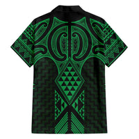 Kakariki Maori Ta Moko Poutama Art Family Matching Summer Maxi Dress and Hawaiian Shirt LT9 - Polynesian Pride