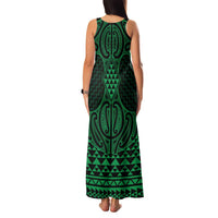 Kakariki Maori Ta Moko Poutama Art Family Matching Tank Maxi Dress and Hawaiian Shirt LT9 - Polynesian Pride