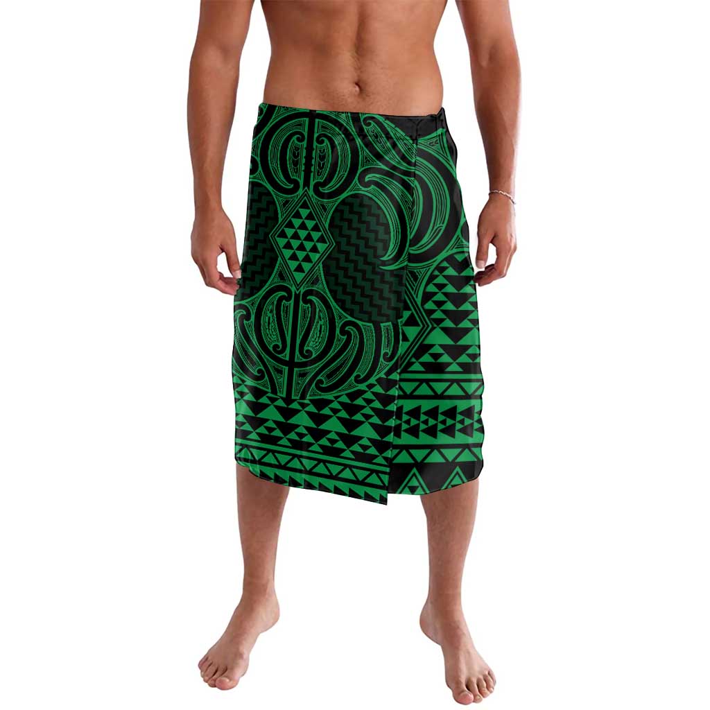 Kakariki Maori Ta Moko Poutama Art Lavalava
