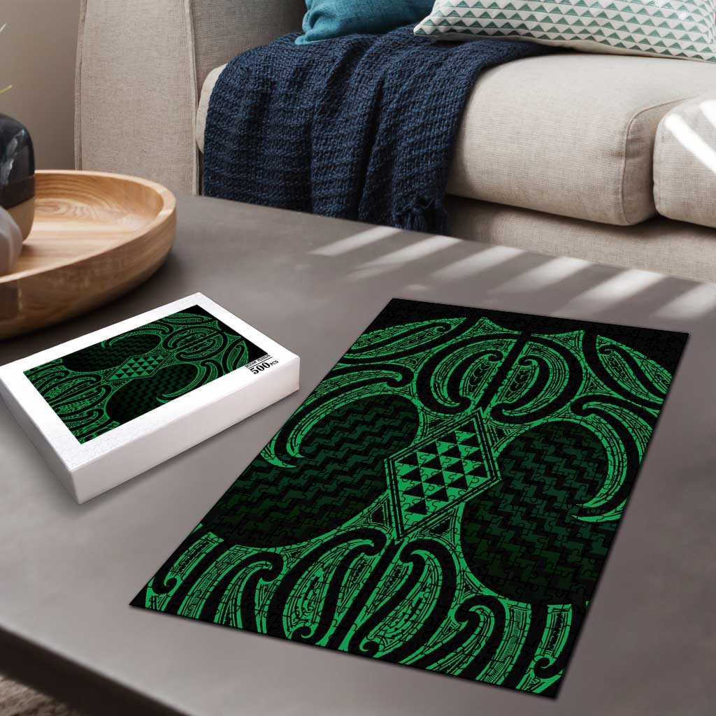 Kakariki Maori Ta Moko Poutama Art Puzzle - Polynesian Pride