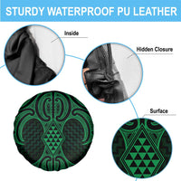 Kakariki Maori Ta Moko Poutama Art Spare Tire Cover