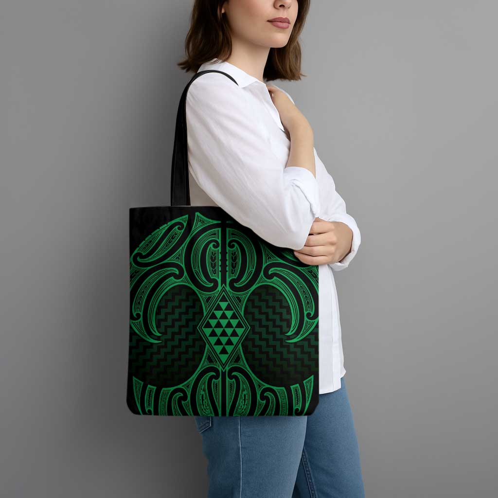 Kakariki Maori Ta Moko Poutama Art Tote Bag - Polynesian Pride