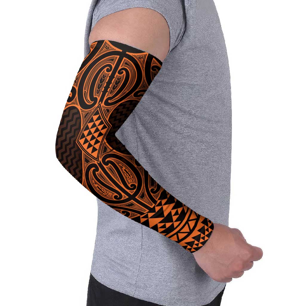 Karaka Maori Ta Moko Poutama Art Arm Sleeves LT9 - Polynesian Pride