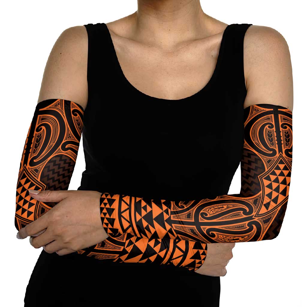 Karaka Maori Ta Moko Poutama Art Arm Sleeves LT9 - Polynesian Pride