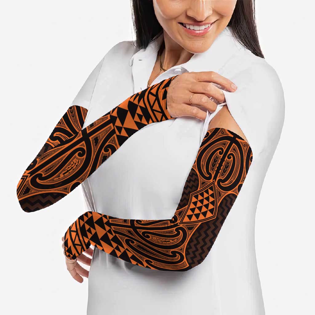 Karaka Maori Ta Moko Poutama Art Arm Sleeves LT9 - Polynesian Pride