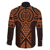 Karaka Maori Ta Moko Poutama Art Family Matching Off Shoulder Maxi Dress and Hawaiian Shirt LT9 - Polynesian Pride