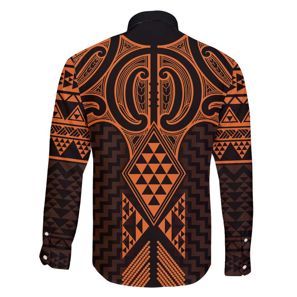 Karaka Maori Ta Moko Poutama Art Family Matching Off Shoulder Short Dress and Hawaiian Shirt LT9 - Polynesian Pride