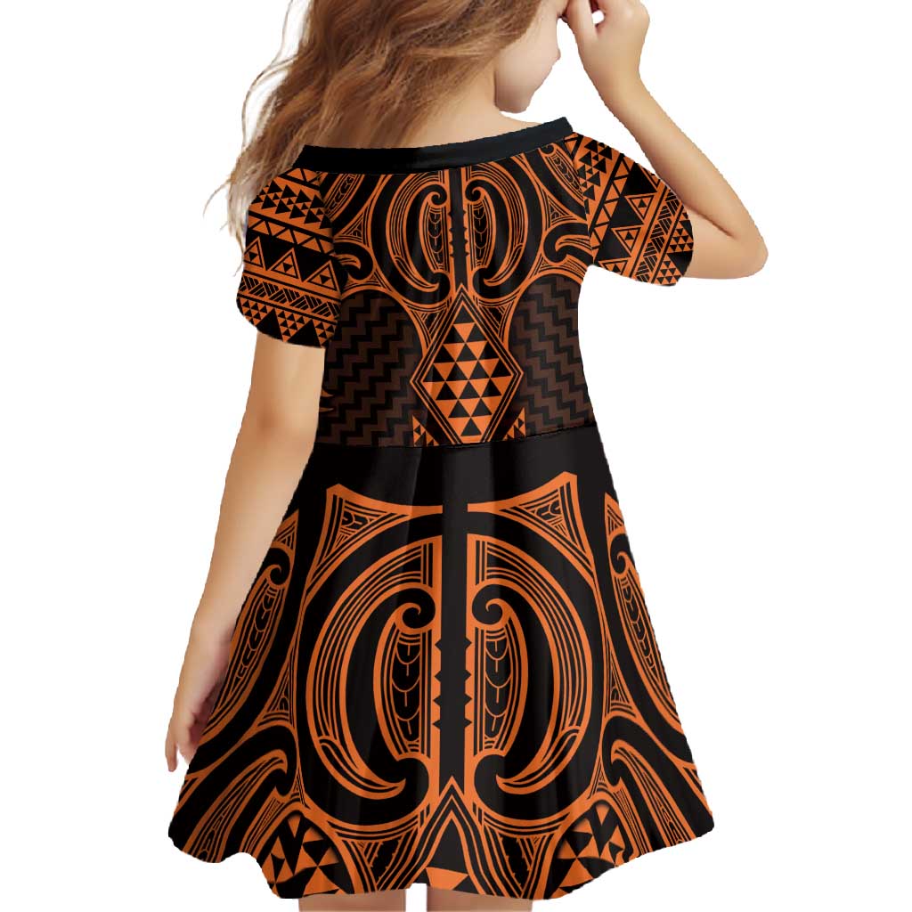 Karaka Maori Ta Moko Poutama Art Family Matching Tank Maxi Dress and Hawaiian Shirt LT9 - Polynesian Pride