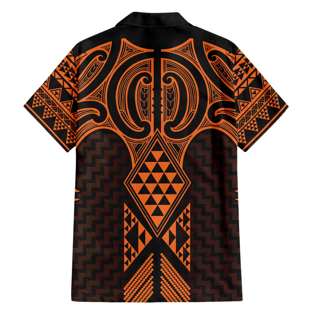 Karaka Maori Ta Moko Poutama Art Family Matching Tank Maxi Dress and Hawaiian Shirt LT9 - Polynesian Pride