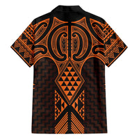 Karaka Maori Ta Moko Poutama Art Family Matching Tank Maxi Dress and Hawaiian Shirt LT9 - Polynesian Pride