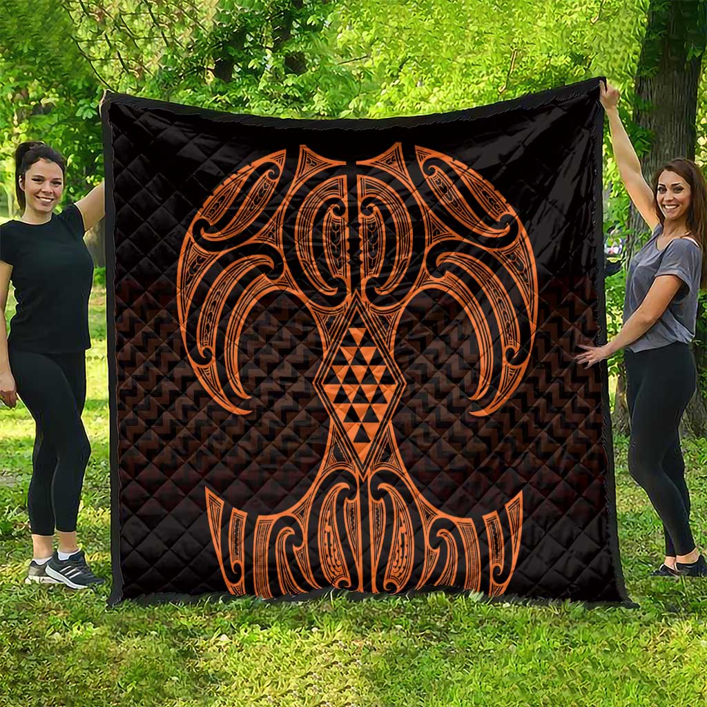 Karaka Maori Ta Moko Poutama Art Quilt LT9 - Polynesian Pride