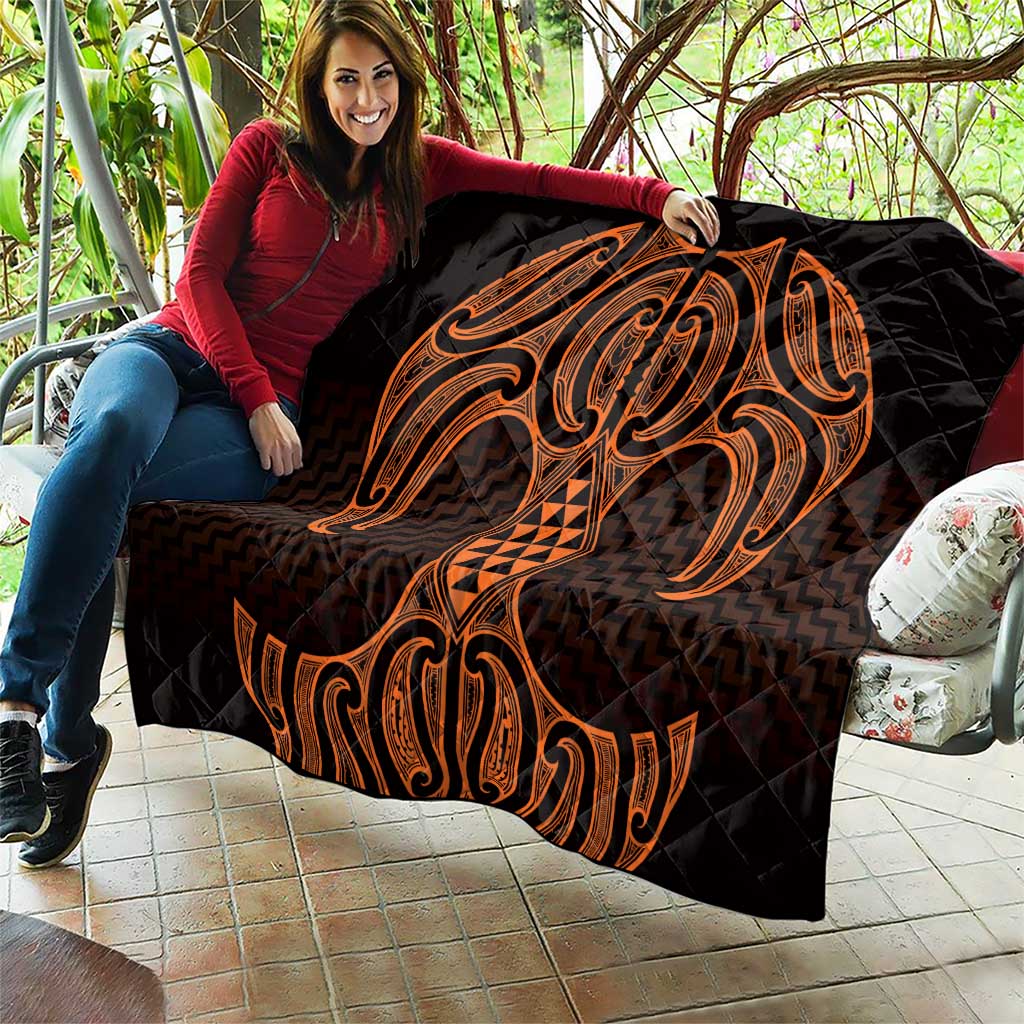 Karaka Maori Ta Moko Poutama Art Quilt LT9 - Polynesian Pride