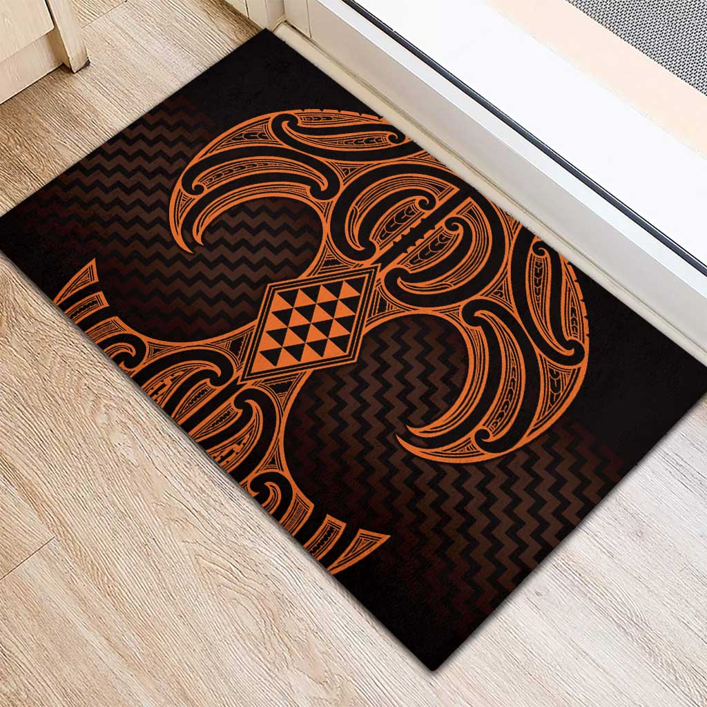 Karaka Maori Ta Moko Poutama Art Rubber Doormat