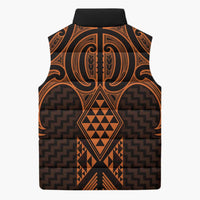 Karaka Maori Ta Moko Poutama Art Sleeveless Puffer Jacket LT9 - Polynesian Pride