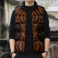 Karaka Maori Ta Moko Poutama Art Sleeveless Puffer Jacket LT9 - Polynesian Pride