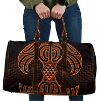 Karaka Maori Ta Moko Poutama Art Travel Bag LT9 Gold - Polynesian Pride