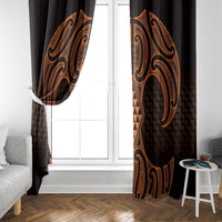 Karaka Maori Ta Moko Poutama Art Window Curtain LT9 - Polynesian Pride