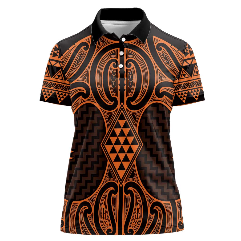 Karaka Maori Ta Moko Poutama Art Women Polo Shirt