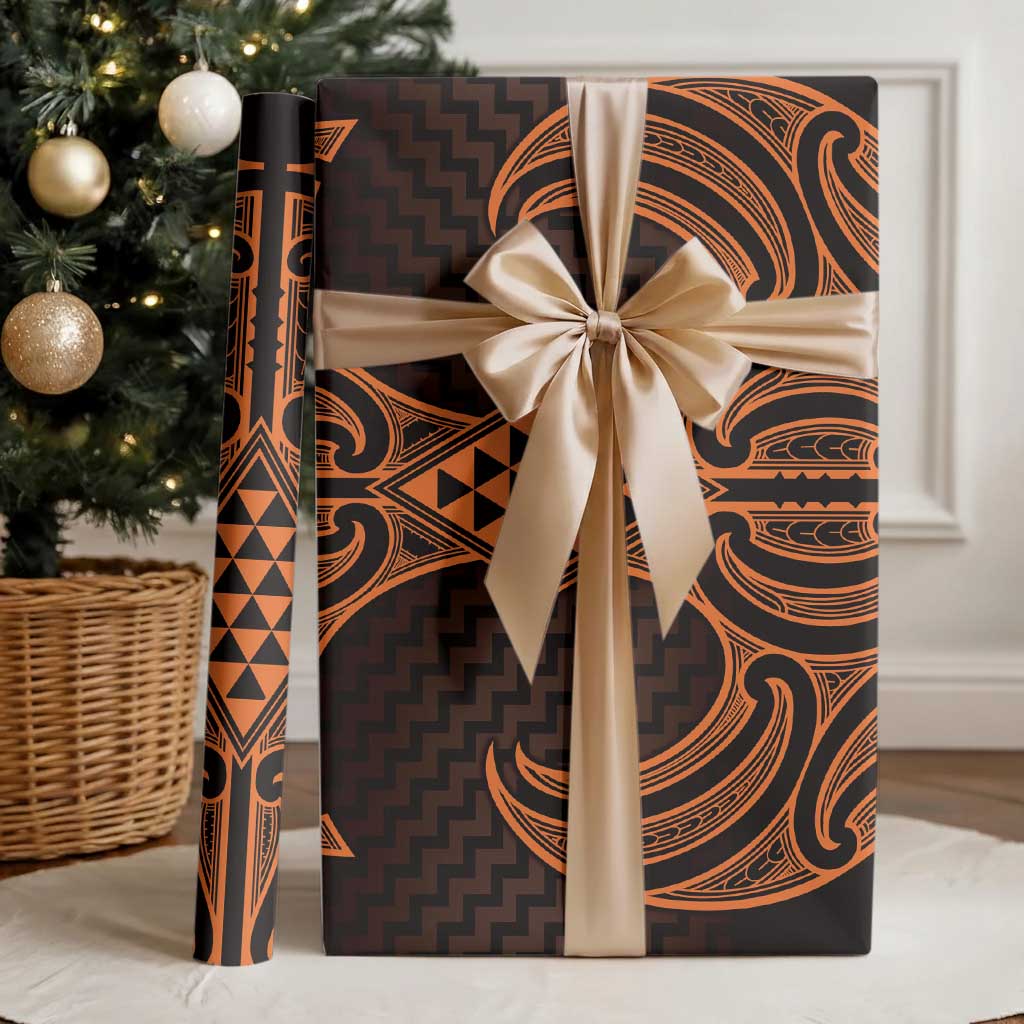 Karaka Maori Ta Moko Poutama Art Wrapping Paper - Polynesian Pride