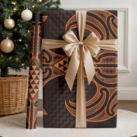 Karaka Maori Ta Moko Poutama Art Wrapping Paper - Polynesian Pride