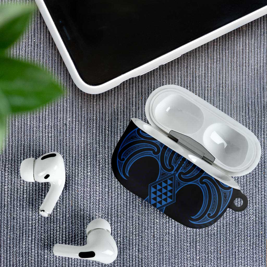 Kikorangi Maori Ta Moko Poutama Art AirPods Case LT9 - Polynesian Pride