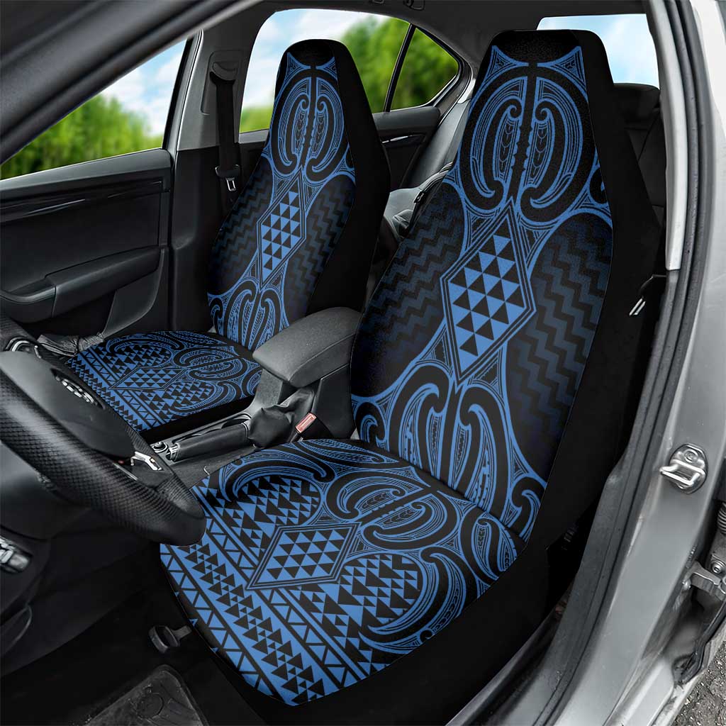 Kikorangi Maori Ta Moko Poutama Art Car Seat Cover